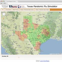 Texas Pandemic Flu Simulator