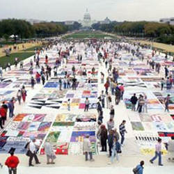 AIDS Quilt Memorial on the National Mall