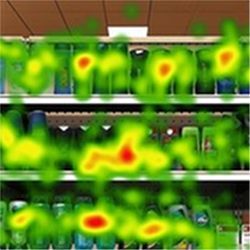 Heat map test-shopper gaze