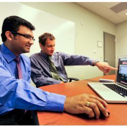 ORNL researchers Phani Teja Kuruganti and James Nutaro