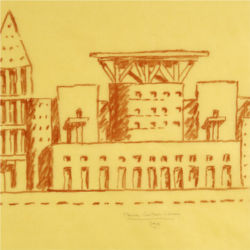 Sketch of Denver Central Library