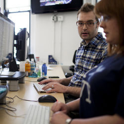 software engineers Cameron Cundiff and Sabrina Staedt