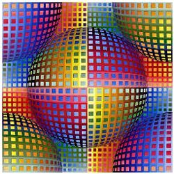 Vega Nor Improvisation, by Victor Vasarely