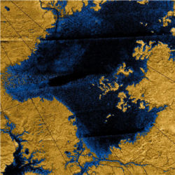 Titan methane-river networks