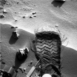 Rover wheel scuff mark