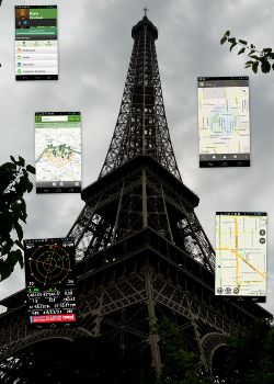 Eiffel Tower and Google Maps