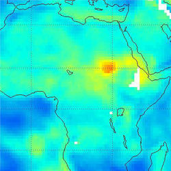 Relative-humidity map