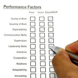 performance factors checklist