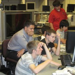 students in the CyberPatriot competition