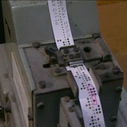 punch tape on Witch computer