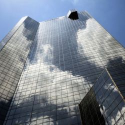 cloud reflection in skyscraper