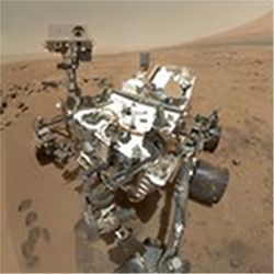 Curiosity rover on Mars