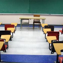 empty classroom