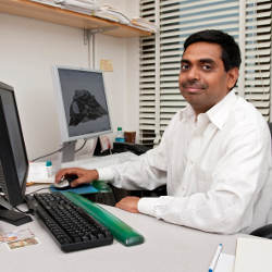 University of Delaware researcher Chandra Kambhamettu