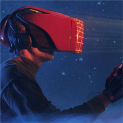 Virtual reality helmet