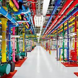 central cooling at a Google data center