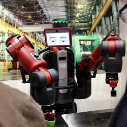 a robot designed by Rethink Robotics