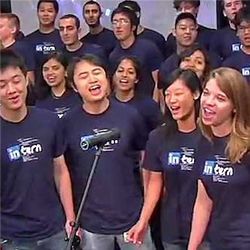 LinkedIn interns singing