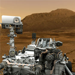 Curiosity rover on Mars