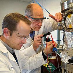 Brookhaven physicists Anthony Bollinger and Ivan Bozovic