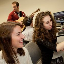 students in Wake Forest University computer science class 