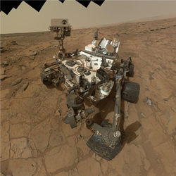 Curiosity rover self-portrait