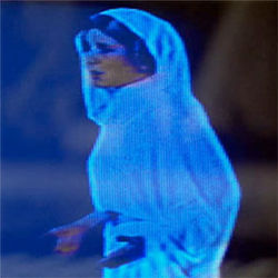 Hologram of Princess Leia