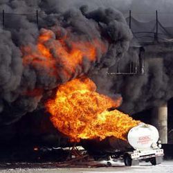 tanker fire