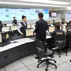 Officials at a South Korean computer security agency.