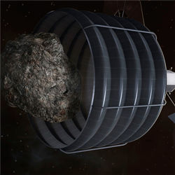 Capture near-Earth asteroid
