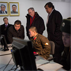 Schmidt and Richardson in North Korea