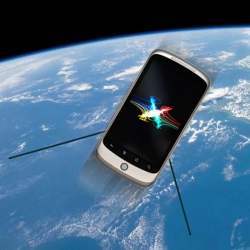 A smartphone in orbit.