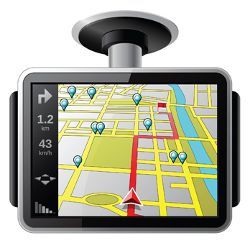 GPS display, illustration