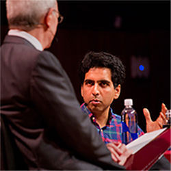L. Rafael Reif, Sal Khan at MIT