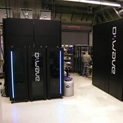 D-Wave quantum computer systems being tested in the lab. 