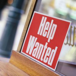 Help Wanted sign