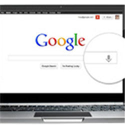 Google search screen