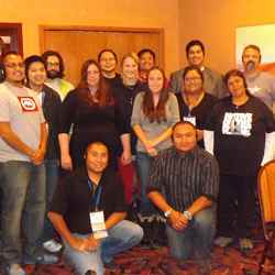 Members of the American Indian Science and Engineering Society.