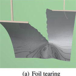 Foil tearing