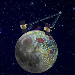 GRAIL spacecraft moon map