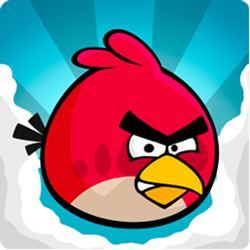 An angry bird, from the game "Angry Birds." 