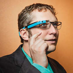 Google Project Glass technical lead Thad Starner. 