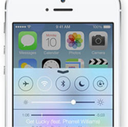iOS7 new control center