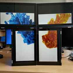 Intel's Display as a Service technology lets several screens act as one.