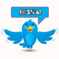 twitter bird swearing