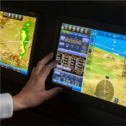 Touchscreen flight deck