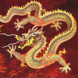 The dragon, symbol of China.