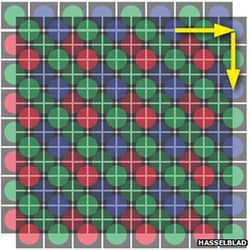 Image data for each pixel point