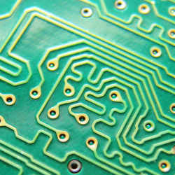 A green circuit board.