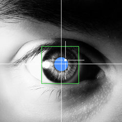 A representation of eye-tracking.